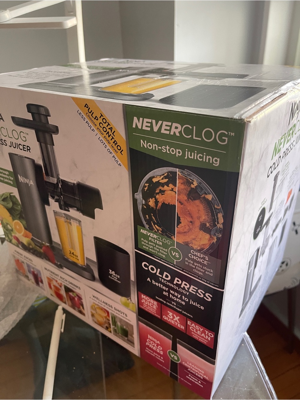 Ninja NeverClog Cold Press Juicer - Black